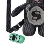 SPRAYGROUND MONEY CHECK GREY MINI CUB BEAR BACKPACK B4853 9" x 7" x 4" - Image 4