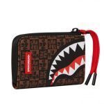 SPRAYGROUND SHARKS IN PARIS CHECK WALLET W4961 3”x 4.5”x 0.75”