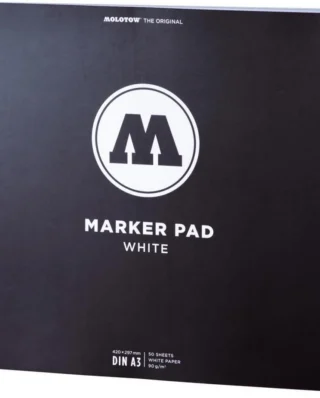 MOLOTOW MARKER PAD WHITE A3 50 SHEETS WHITE LANDSCAPE 42 x 29,7 cm
