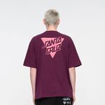 SANTA CRUZ STACKED STRIP REVERSE T-SHIRT BEETROOT - Image 2