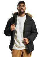 FUBU CORPORATE AOP PUFFER JACKET BLACK FM224-039-2