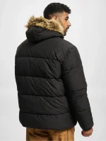 FUBU CORPORATE AOP PUFFER JACKET BLACK FM224-039-2 - Image 6