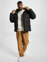 FUBU CORPORATE AOP PUFFER JACKET BLACK FM224-039-2 - Image 7