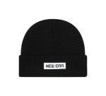 NEW ERA PATCH SHORT BEANIE BLACK