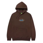 HUF CITY LIGHTS PULLOVER HOODIE CHOCOLATE