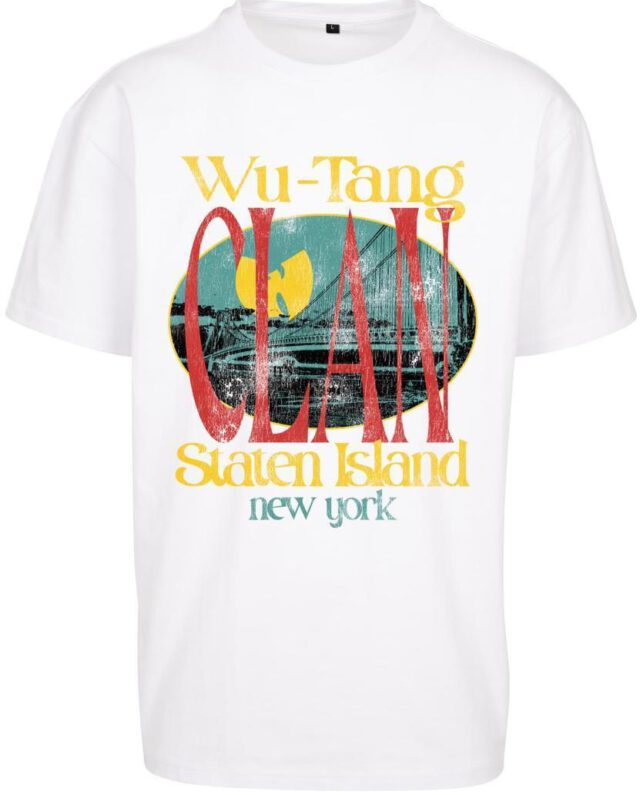 Upscale Studios Wu Tang Staten Island Oversize Tee White MT2088