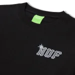 HUF SIDELINE CREWNECK SWEATSHIRT BLACK - Image 3