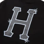 HUF SIDELINE CREWNECK SWEATSHIRT BLACK - Image 4