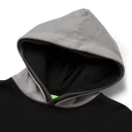 HUF SIDELINE PULLOVER HOODIE BLACK - Image 6