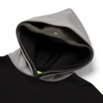 HUF SIDELINE PULLOVER HOODIE BLACK - Image 2
