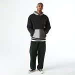 HUF SIDELINE PULLOVER HOODIE BLACK - Image 10