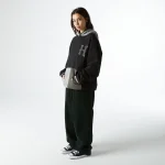 HUF SIDELINE PULLOVER HOODIE BLACK - Image 11