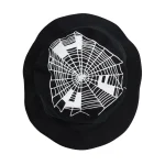 HUF TANGLED WEBS BUCKET HAT BLACK L/XL - Image 4