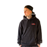 TRIBAL SAMURAI FONT HOODIE BLACK