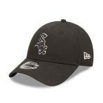 NEW ERA CHICAGO WHITE SOX TEAM OUTLINE BLACK 9FORTY ADJUSTABLE CAP BLACK 60298631 - Image 3