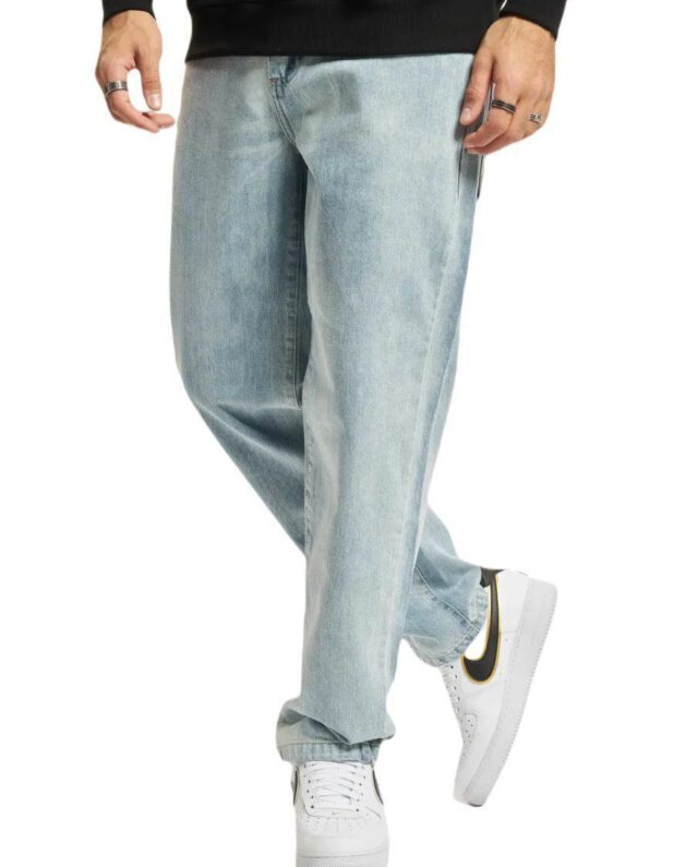 SOUTHPOLE SPRAY LOGO DENIM RETRO SP216 LTBLUE DESTROYED WASHED - SOUTHPOLE