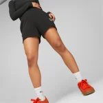 PUMA CLASSICS PINTUCK SHORTS WOMEN 538077 BLACK - Image 8