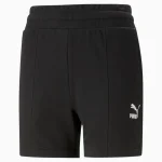 PUMA CLASSICS PINTUCK SHORTS WOMEN 538077 BLACK - Image 3