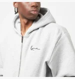 Karl Kani Chest Signature Essential Zip Hoodie Ash Grey KM-ZH011-013-03 - Image 2