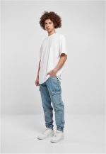 SOUTHPOLE DENIM WITH CARGO POCKETS SP244 L.BLUE DESTROYED WASHED - Image 5