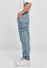 SOUTHPOLE DENIM WITH CARGO POCKETS SP244 L.BLUE DESTROYED WASHED - Image 4