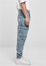 SOUTHPOLE DENIM WITH CARGO POCKETS SP244 L.BLUE DESTROYED WASHED - Image 3