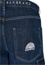SOUTHPOLE DENIM WITH CARGO POCKETS SP244 INDIGO RAW - Image 3