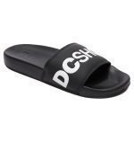 DC SHOES SLIDE SLIDER SANDALS ADYL100043 BKW BLACK