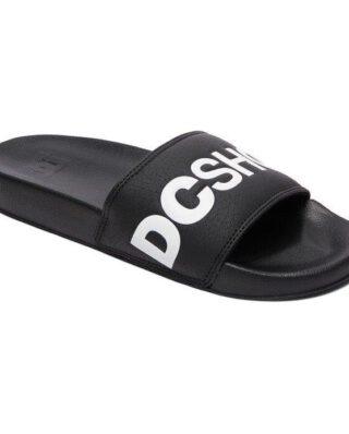 DC SHOES SLIDE SLIDER SANDALS ADYL100043 BKW BLACK