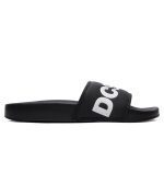 DC SHOES SLIDE SLIDER SANDALS ADYL100043 BKW BLACK - Image 3