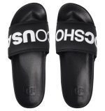 DC SHOES SLIDE SLIDER SANDALS ADYL100043 BKW BLACK - Image 2