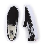 VANS UA CLASSIC REFLECTIVE FLAME SLIP-ON SHOES BLACK VN0A7Q5DBM81 - Image 2