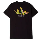OBEY SPRING BIRDS CLASSIC TEE BLACK - Image 2