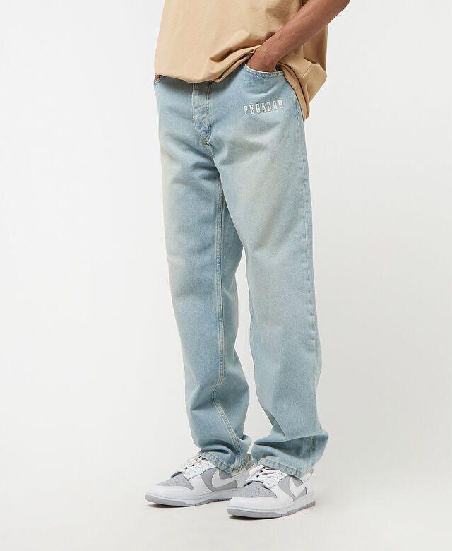 PEGADOR GRANVI BAGGY JEANS WASHED VINTAGE BLUE PGDR-2327-230-M-GR - PEGADOR