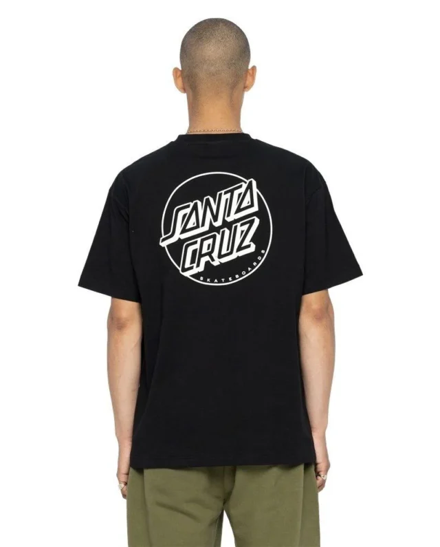 SANTA CRUZ OPUS DOT STRIPE AG T-SHIRT BLACK SCA-TEE-9133 - SANTA CRUZ