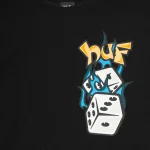 HUF DICEY T-SHIRT BLACK - Image 2