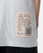 KARL KANI SMALL SIGNATURE DESTROYED TEE LIGHT BLUE KM231-020-1 - Image 2