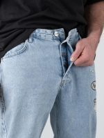 PEGADOR VANNESS BAGGY JEANS WASHED BLUE PGDR-2328-012-M-GR - Image 4
