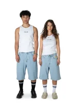 HOMEBOY X-TRA MONSTER DENIM SHORTS MOON 01SH1079-79 - Image 5