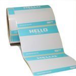 MONTANA HELLO MY NAME ROLL OF 500 STICKERS BLUE 12 x 9 CM663+*887 - Image 3