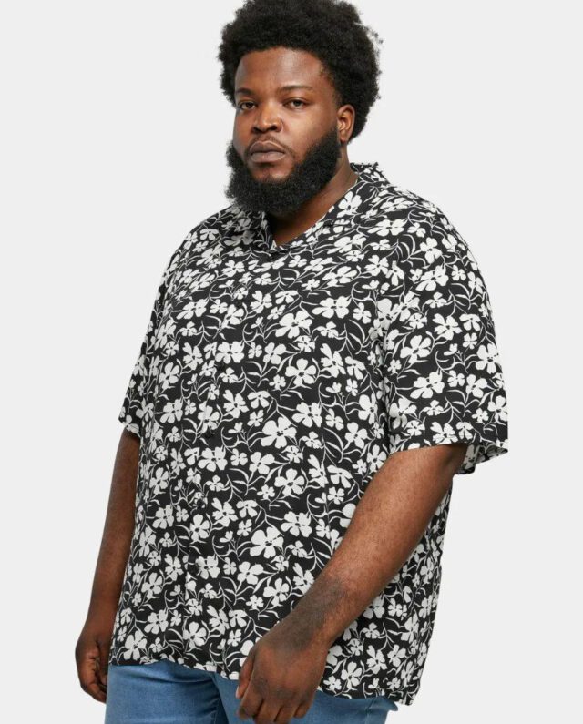 URBAN CLASSICS VISCOSE AOP RESORT SHIRT TB4150 WHITEFLOWER