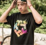 TRIBAL GEAR SPLATTER T-STAR SHIRT WHITE REGULAR CUT BLACK TR3035-005 - Image 3