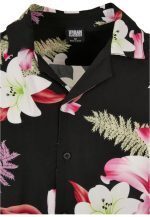 URBAN CLASSICS VISCOSE AOP RESORT SHIRT TB4150 DARKJUNGLE - Image 4