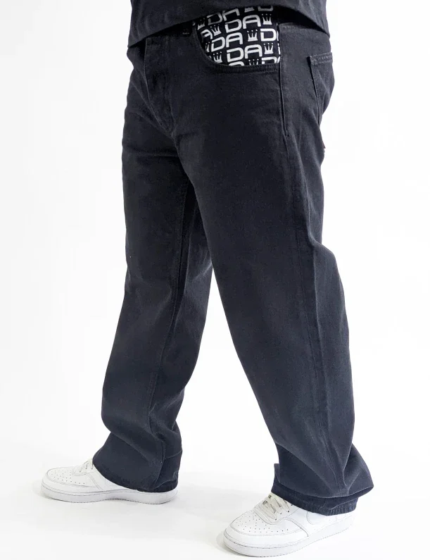 DADA SUPREME MINIMALIST LOOSE FIT JEANS BLACK DDEN004BLK - DADA SUPREME