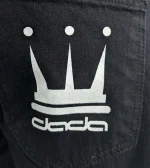 DADA SUPREME MINIMALIST LOOSE FIT JEANS BLACK DDEN004BLK - Image 8