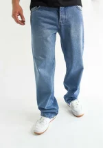 DADA SUPREME MINIMALIST LOOSE FIT JEANS BLUE DDEN004BLU - Image 3