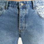 DADA SUPREME MINIMALIST LOOSE FIT JEANS BLUE DDEN004BLU - Image 6