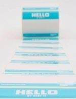 MONTANA HELLO MY NAME ROLL OF 500 STICKERS BLUE 12 x 9 CM663+*887 - Image 4