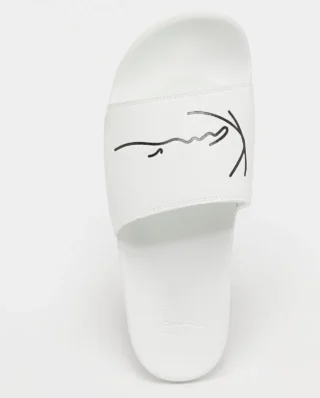 KARL KANI SIGNATURE POOL SLIDE WHITE/BLACK KKSLDSW000001