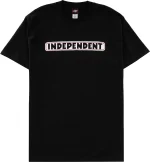 Independent Bar Logo T-Shirt Black - Image 5